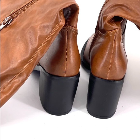 Olivia Miller Brown Knee Hi Boots 7.5M NWOT - Picture 3 of 5